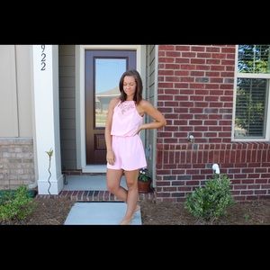 Women’s pink romper